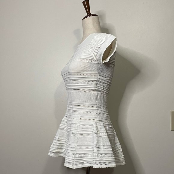 Gracia White Short Sleeve Top NWT - Picture 6 of 11